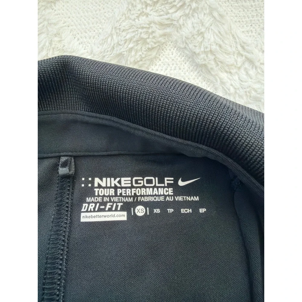 Nike Golf Tour Performance Dri-FIT Sleeveless Polo Shirt Black Womens XS